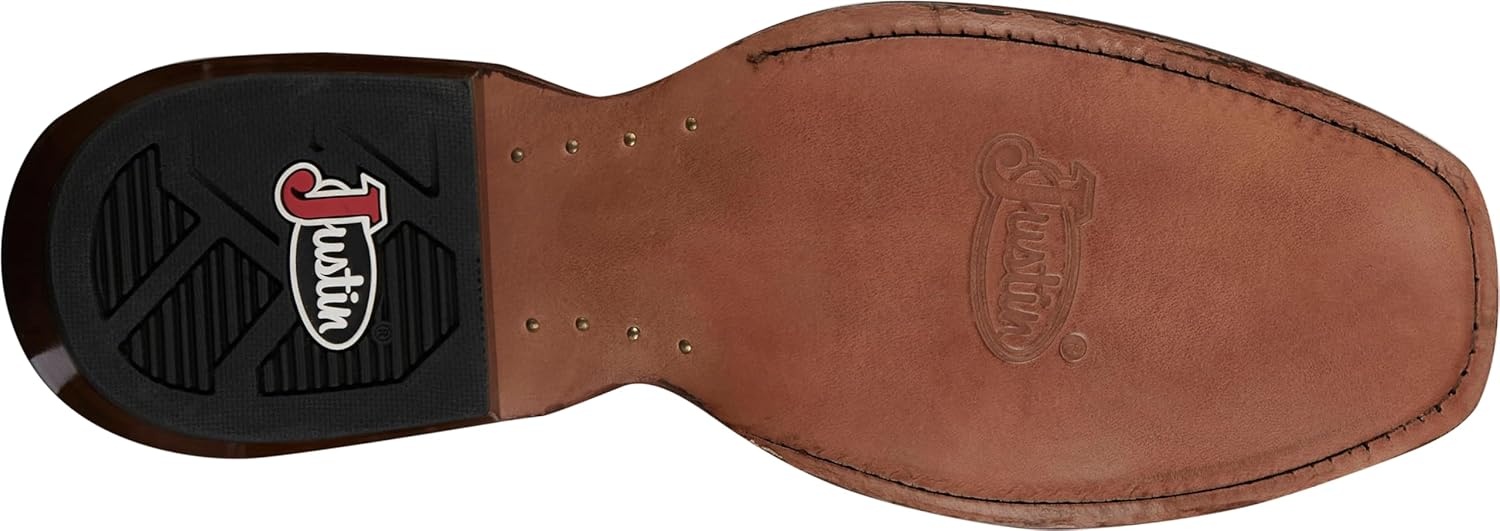 image:imageJustin Mens Jimmy 13 Medium Square Toe Western BootRussett