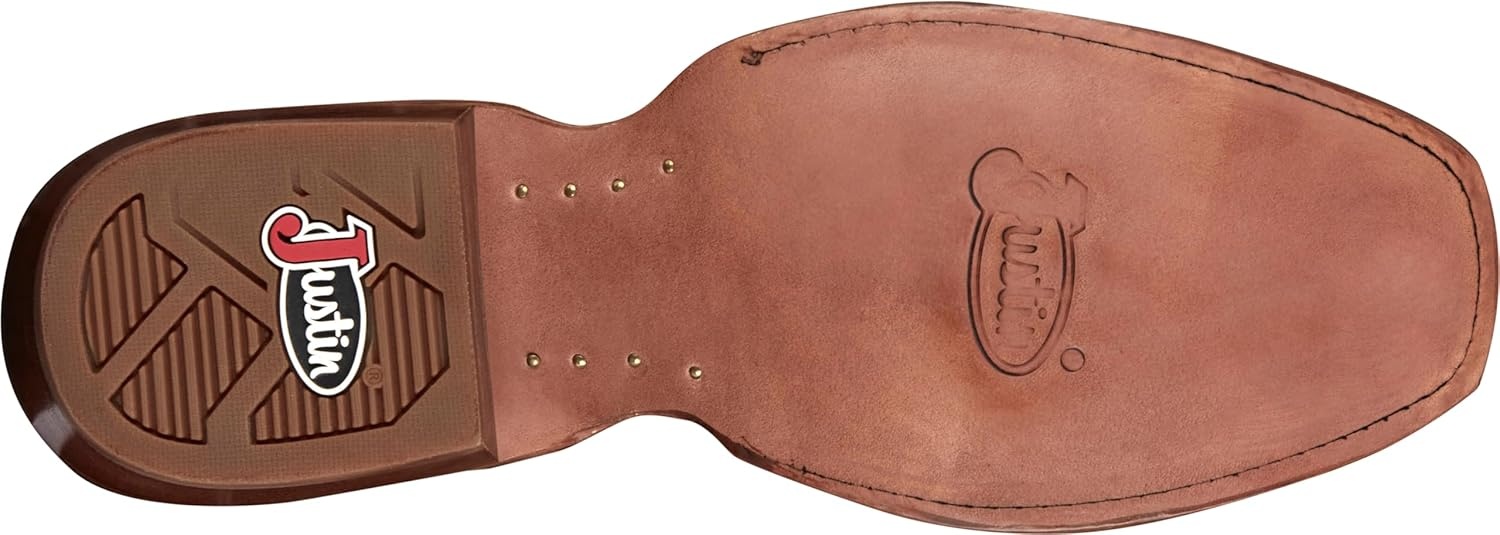 image:imageJustin Mens Jimmy 13 Medium Square Toe Western BootWheat Suede
