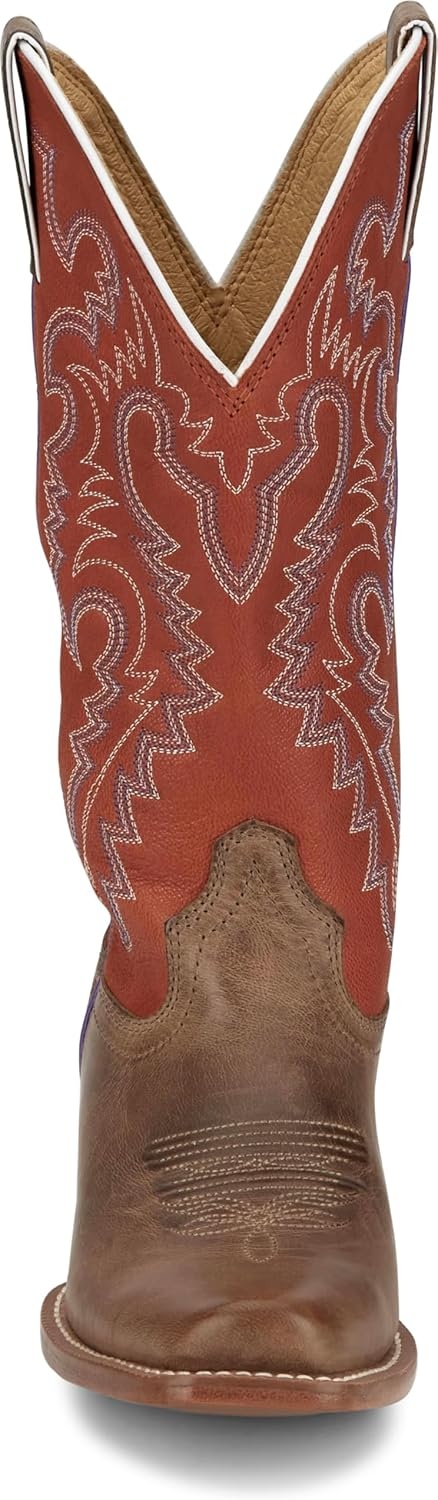 image:imageJustin Womens Breaking News 13 Medium Square Toe Western BootGolden Oak