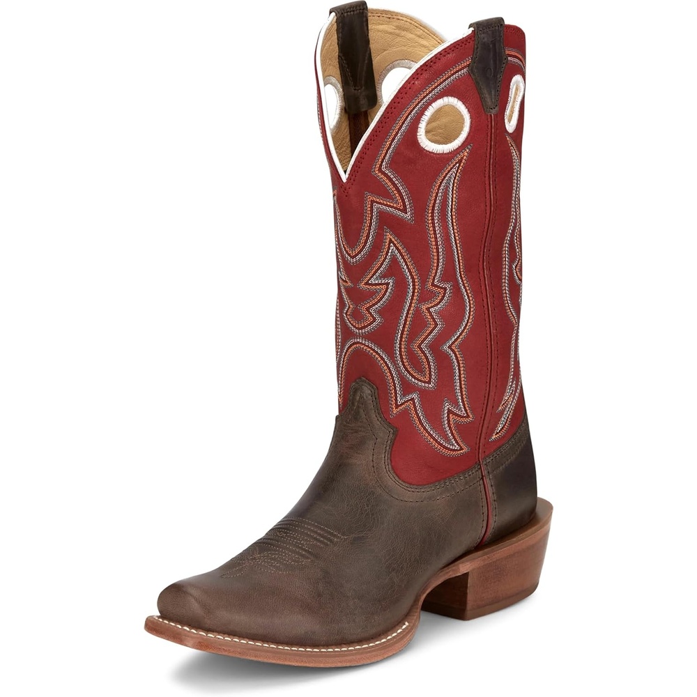 image:imageJustin Mens Ante Up 13 Medium Square Toe Western BootHickory