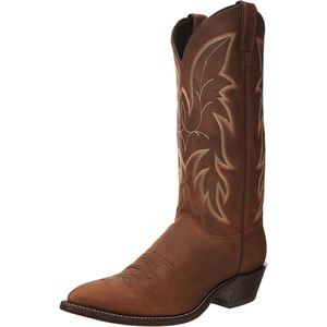 image:imageJustin Boots Mens Western Boot Medium Round Toe  Premium Full Grain LeatherBay Apache