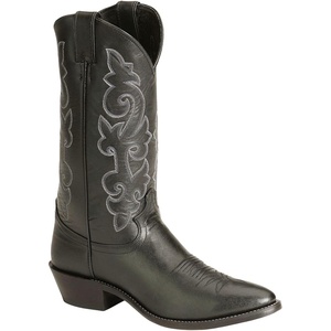 image:imageJustin Boots Mens Western Boot Medium Round Toe  Premium Full Grain LeatherBlack