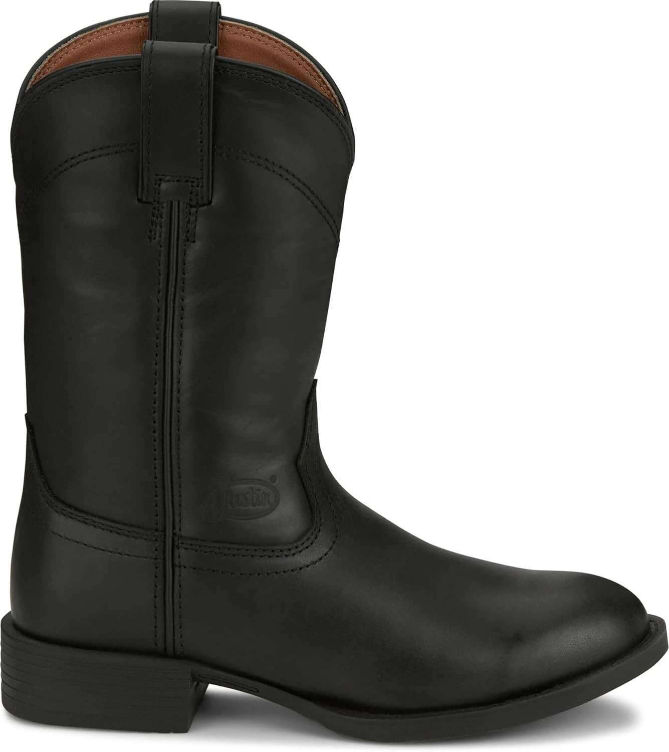 image:imageJustin BLAIN 10 Roper Boots for Women FullGrain Leather Cushioned Insole Durable Outsole Stylish amp Comfortable DesignMidnight