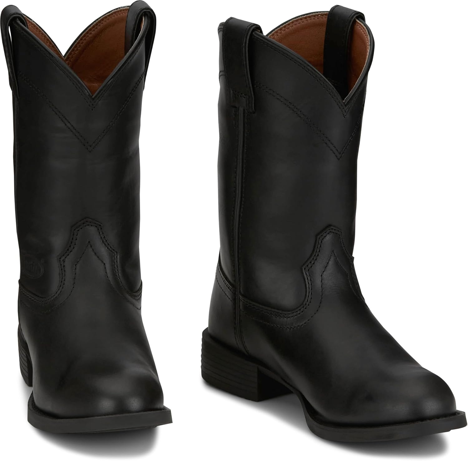 image:imageJustin BLAIN 10 Roper Boots for Women FullGrain Leather Cushioned Insole Durable Outsole Stylish amp Comfortable DesignMidnight