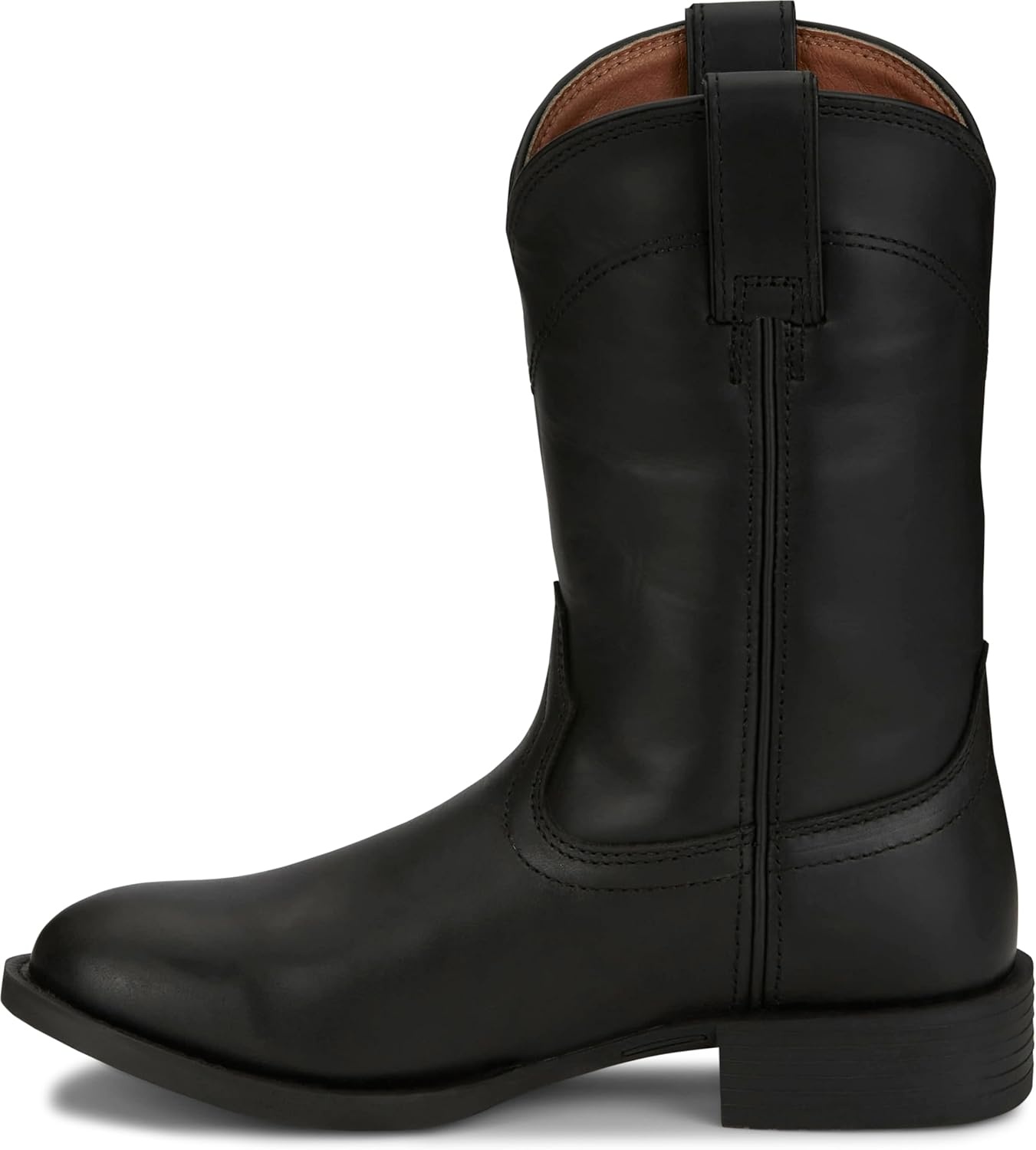 image:imageJustin BLAIN 10 Roper Boots for Women FullGrain Leather Cushioned Insole Durable Outsole Stylish amp Comfortable DesignMidnight