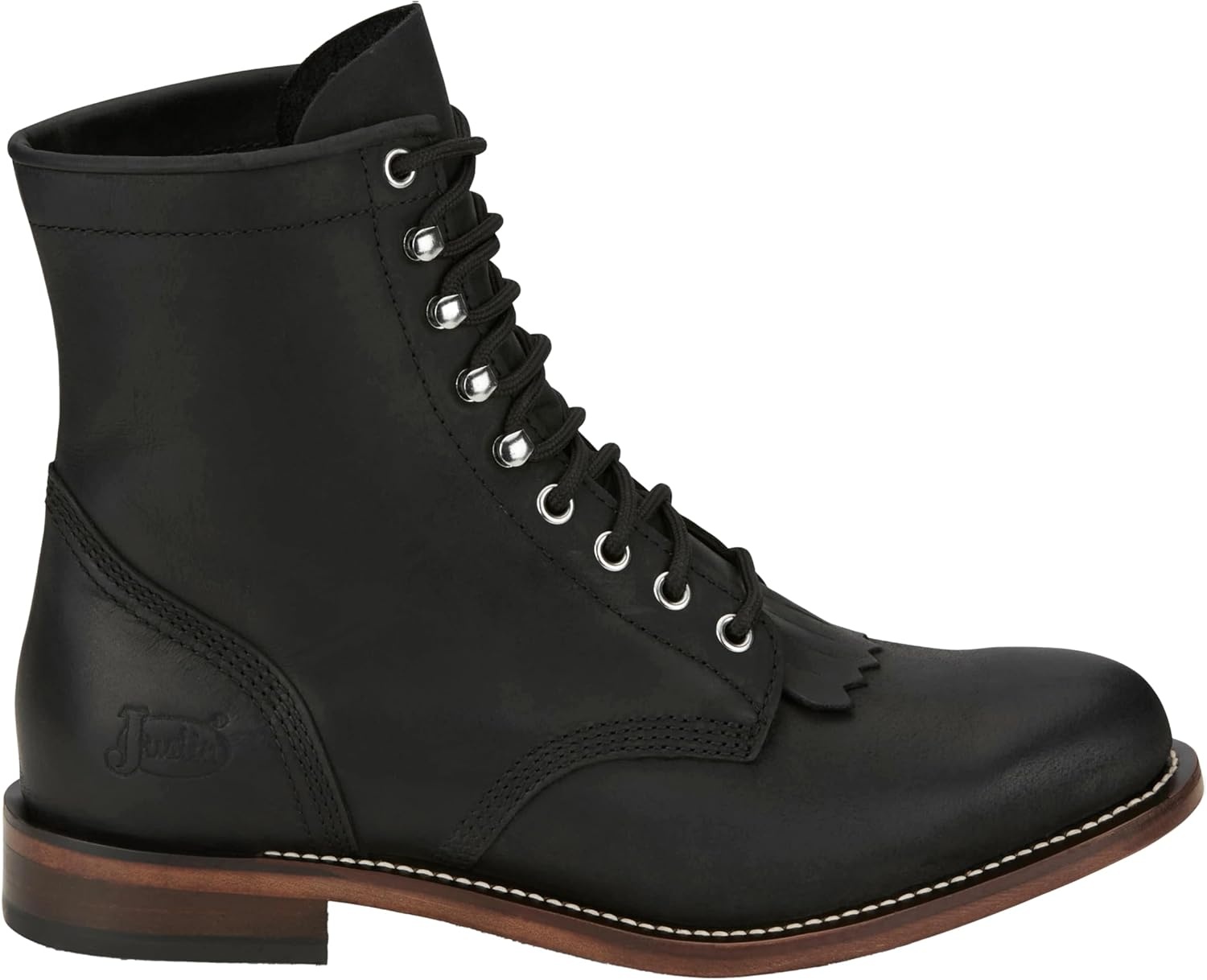 image:imageJustin Boot Company Mens Drennan Water Buffalo 7In Lace Up Roper Boot