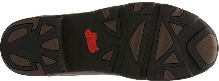 image:imageJustin Cappie 4 Work Shoes for Men Square Toe FullGrain Leather Moc Toe Work Shoe with Oil and SlipResistant Rubber Outsole ASTM RatedDark Brown