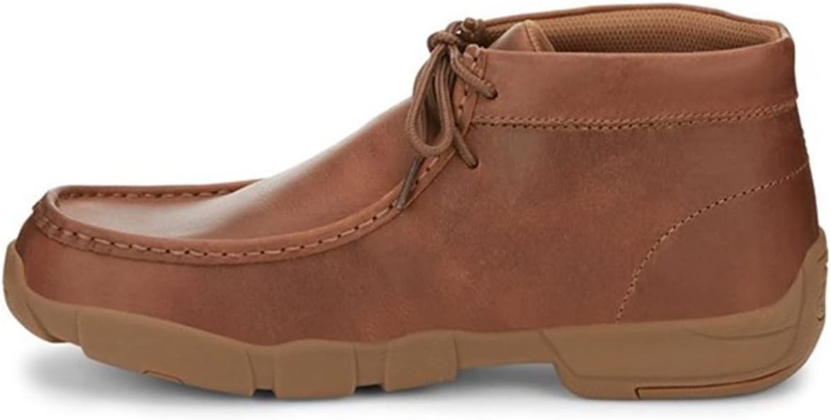 image:imageJustin Cappie 4 Work Shoes for Men Square Toe FullGrain Leather Moc Toe Work Shoe with Oil and SlipResistant Rubber Outsole ASTM RatedSand