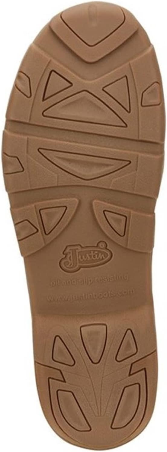 image:imageJustin Cappie 4 Work Shoes for Men Square Toe FullGrain Leather Moc Toe Work Shoe with Oil and SlipResistant Rubber Outsole ASTM RatedSand