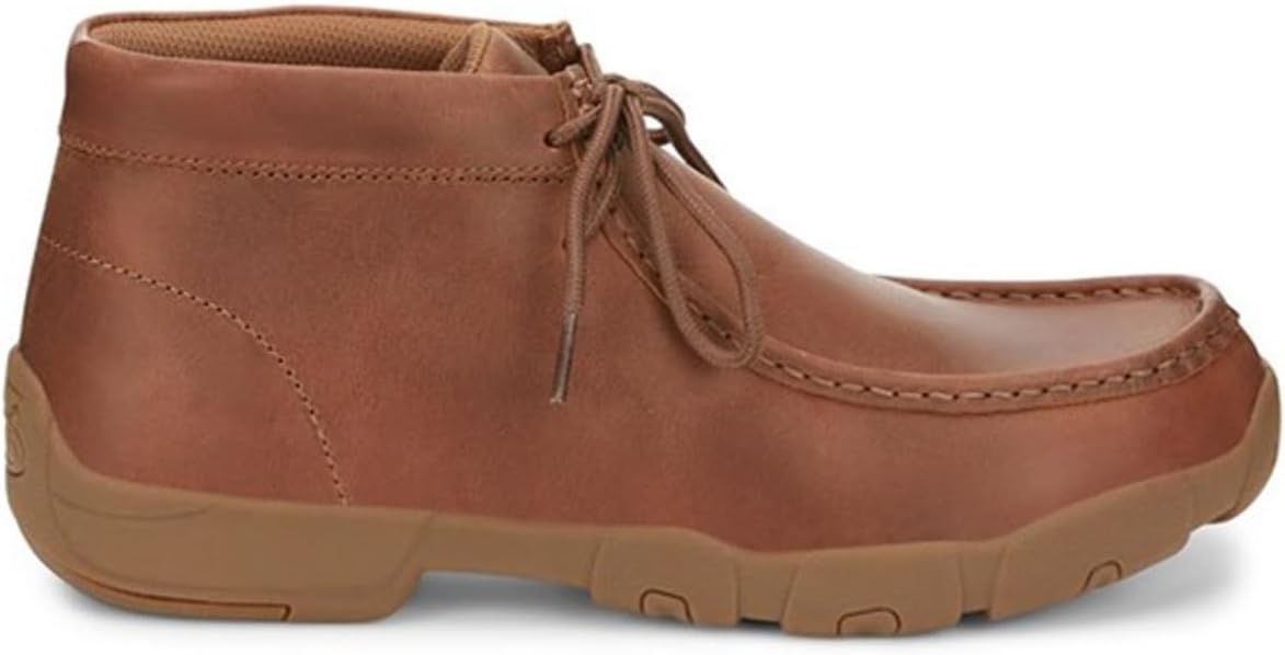 image:imageJustin Cappie 4 Work Shoes for Men Square Toe FullGrain Leather Moc Toe Work Shoe with Oil and SlipResistant Rubber Outsole ASTM RatedSand
