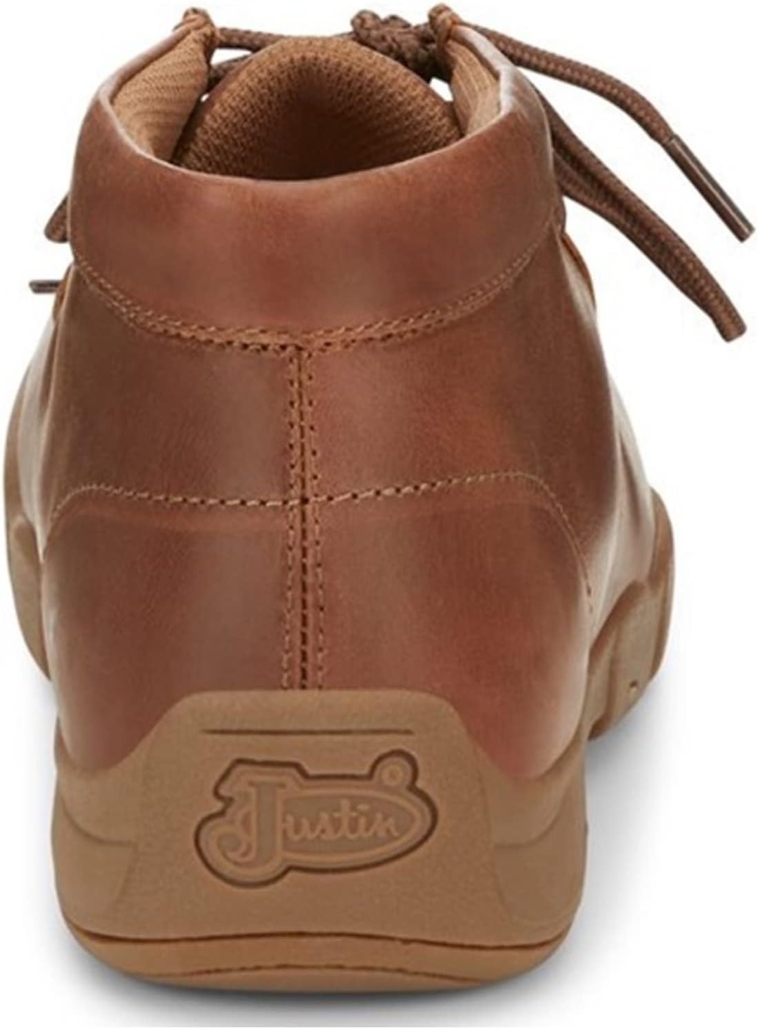 image:imageJustin Cappie 4 Work Shoes for Men Square Toe FullGrain Leather Moc Toe Work Shoe with Oil and SlipResistant Rubber Outsole ASTM RatedSand