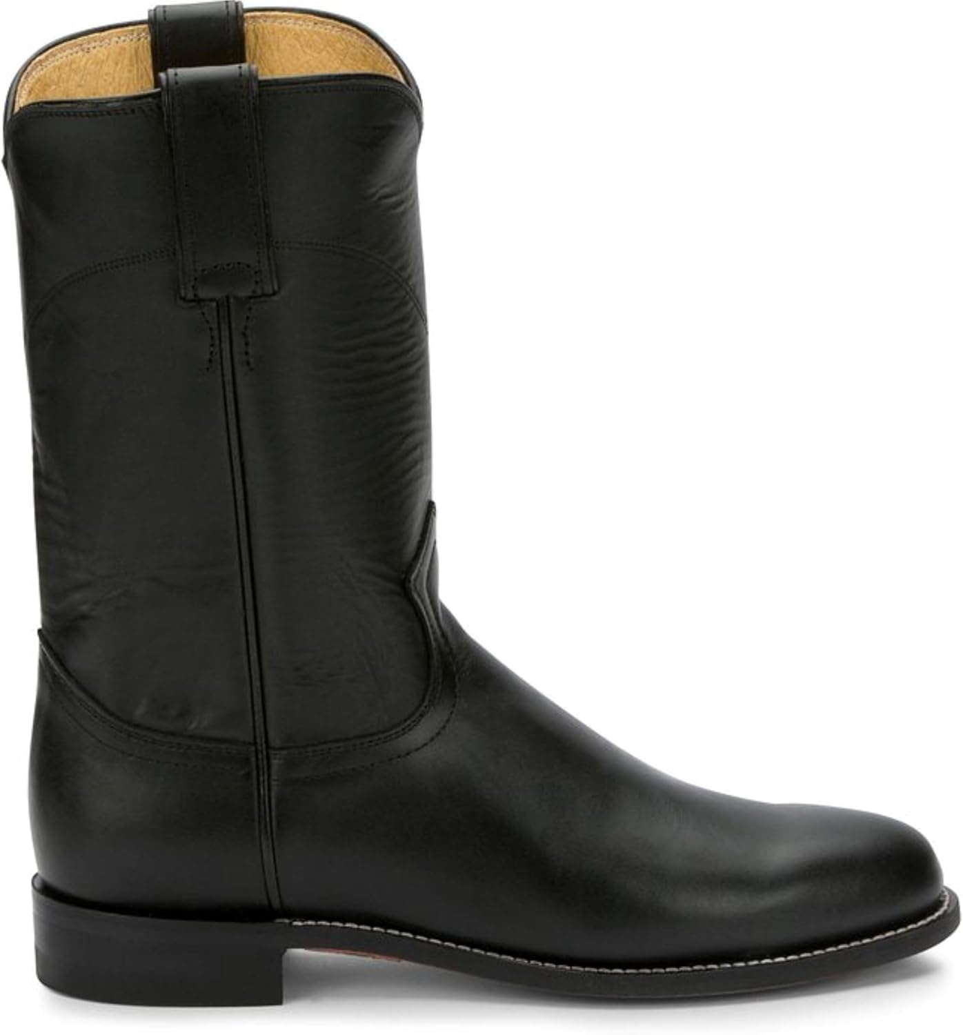 image:imageJustin Cora Leather Roper Boots for Women with Round Toe and JFlex Comfort System InsolesBlack