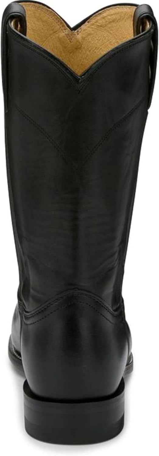 image:imageJustin Cora Leather Roper Boots for Women with Round Toe and JFlex Comfort System InsolesBlack