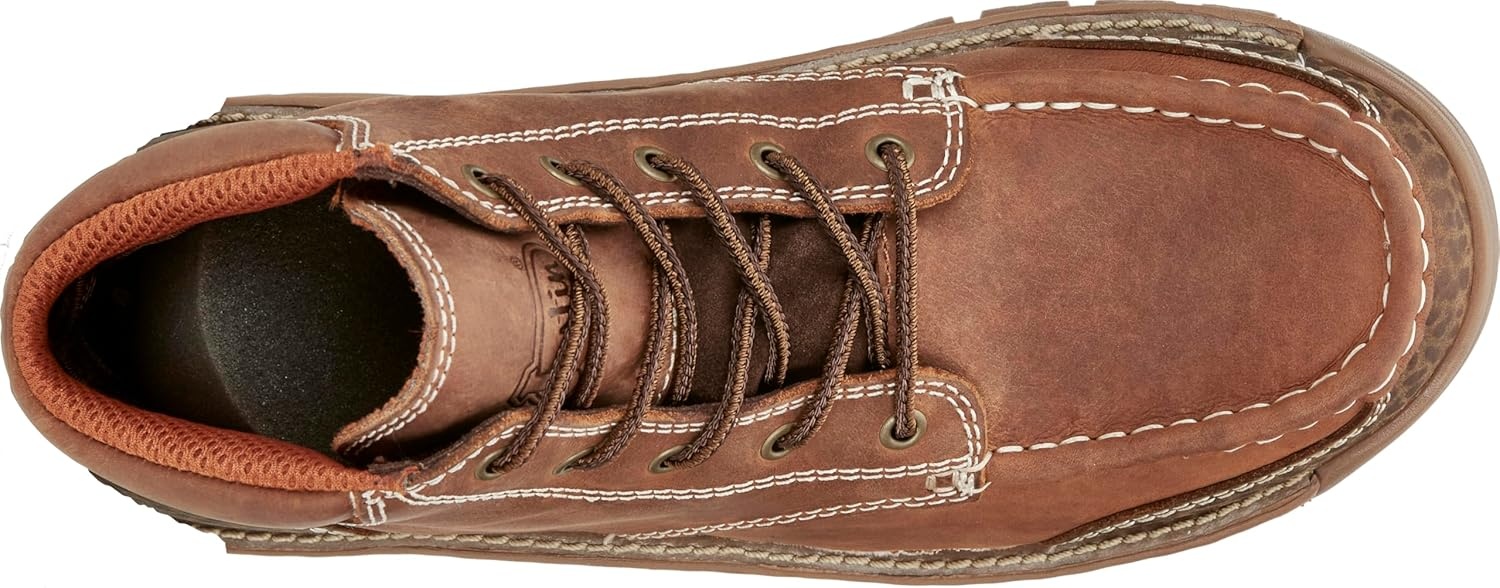 image:imageJustin Corbet 5 Waterproof Mocc Toe Work Boots for Men Stampede Light Duty Collection Oil amp Slip Resisting Electrical Hazard RatedBarley