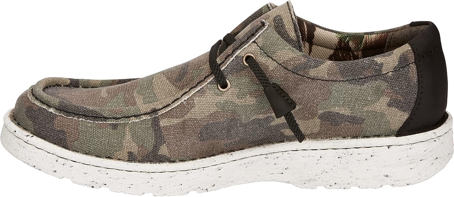 image:imageJustin Hazer Print Mens Loafers Stylish SlipOn Shoes for Casual and Formal Wear Comfortable and Durable DesignCamo