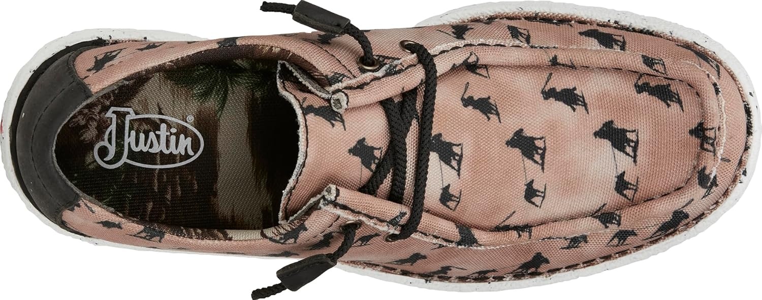 image:imageJustin Hazer Print Mens Loafers Stylish SlipOn Shoes for Casual and Formal Wear Comfortable and Durable DesignTan