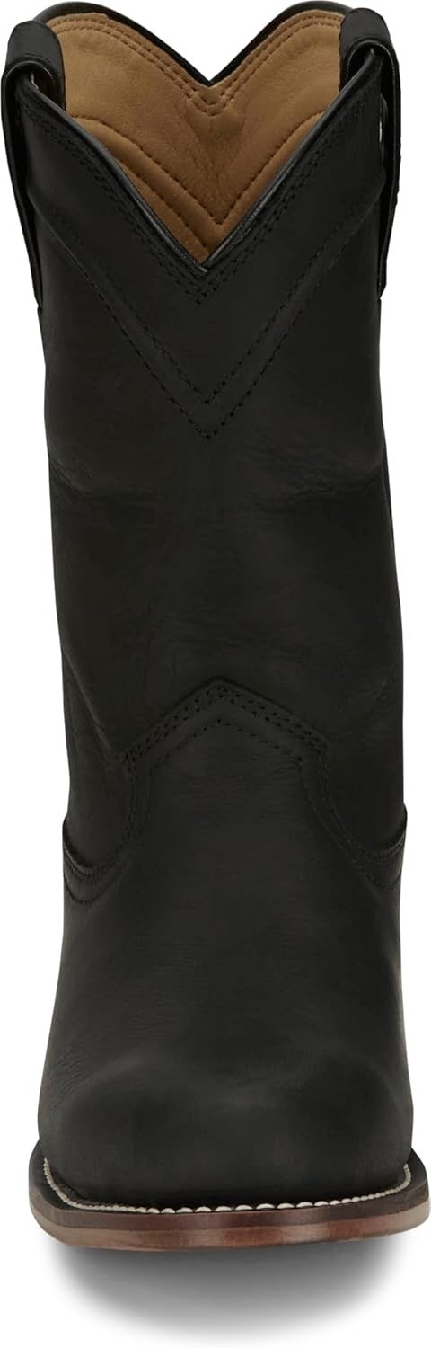image:imageJustin Holland Womens Fashionable Leather Boots Stylish Comfortable Footwear for Everyday WearBlack