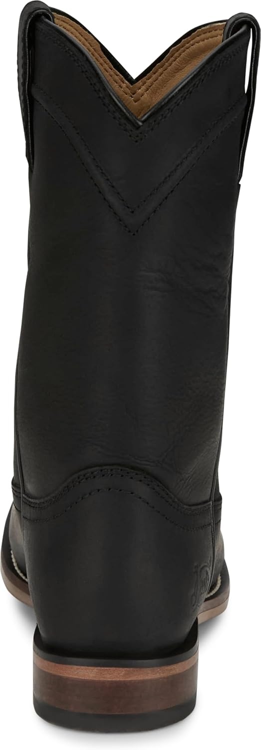 image:imageJustin Holland Womens Fashionable Leather Boots Stylish Comfortable Footwear for Everyday WearBlack