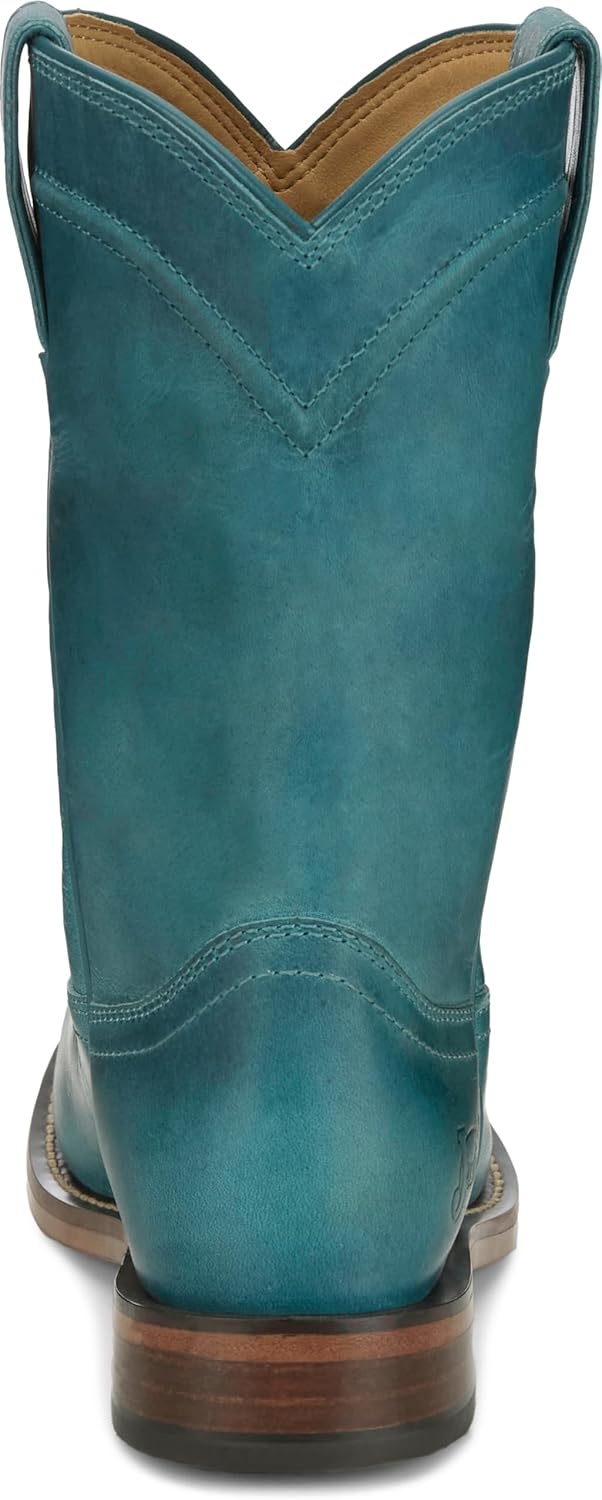 image:imageJustin Holland Womens Fashionable Leather Boots Stylish Comfortable Footwear for Everyday WearTurquoise