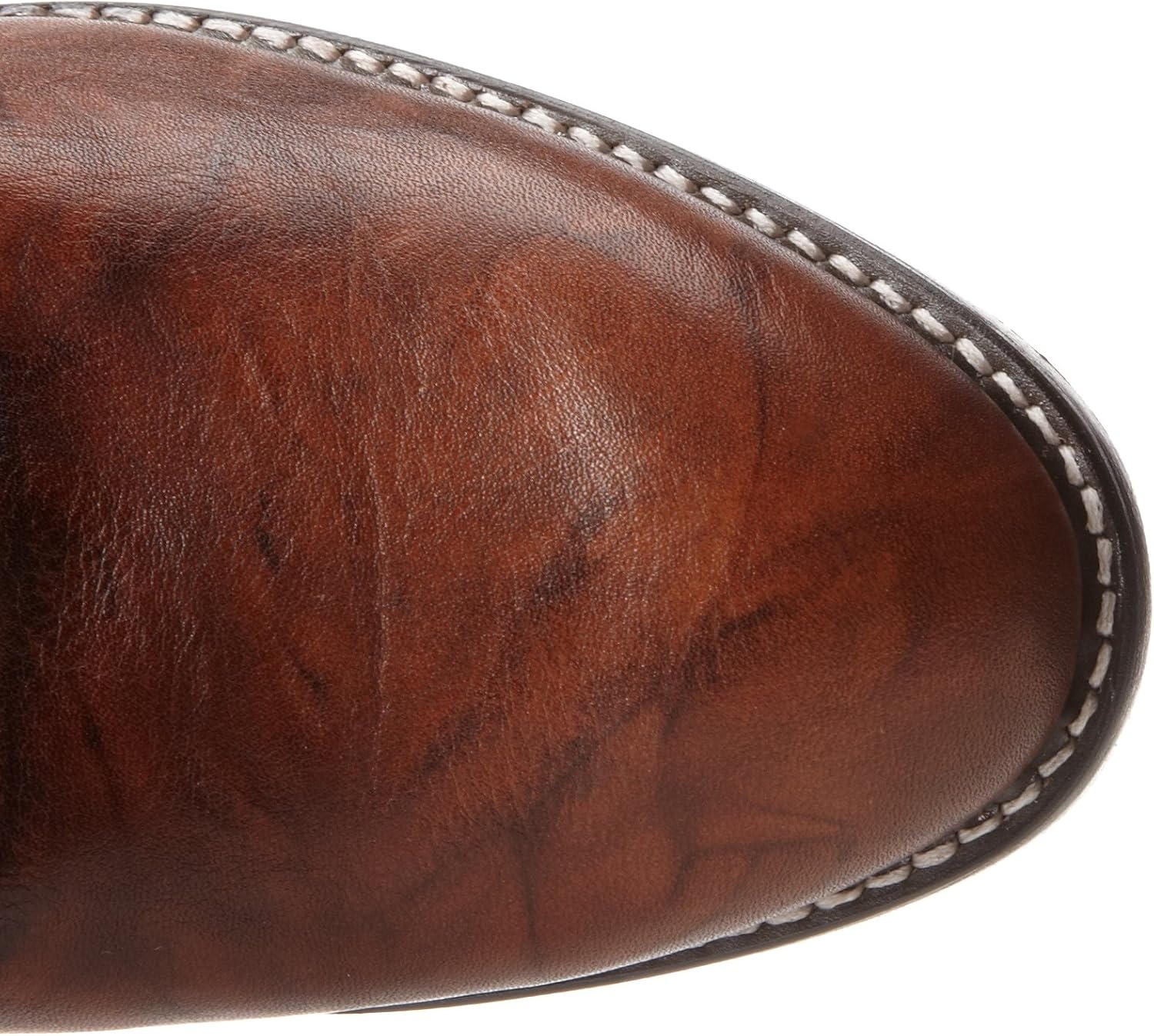 image:imageJustin Jackson 10 Roper Cowboy Boots for Men Round Toe FullGrain Leather Upper JFlex Comfort System and HandNailed Leather OutsoleChestnut