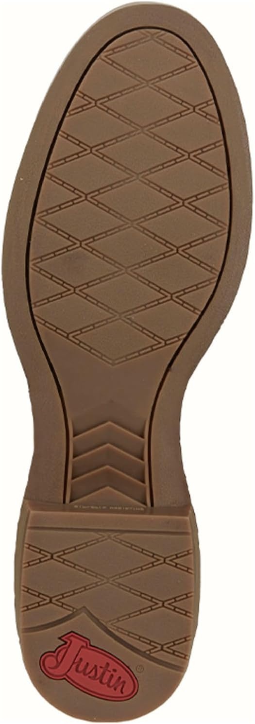 image:imageJustin Kilgore 10 Stampede Roper Mens Boots Premium Leather JFlex Insole Round Toe Oil amp Slip Resistant Rubber OutsoleHickory