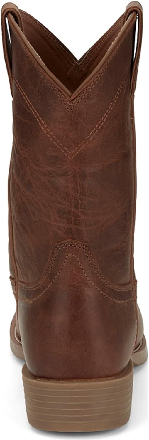 image:imageJustin Kilgore 10 Stampede Roper Mens Boots Premium Leather JFlex Insole Round Toe Oil amp Slip Resistant Rubber OutsoleHickory