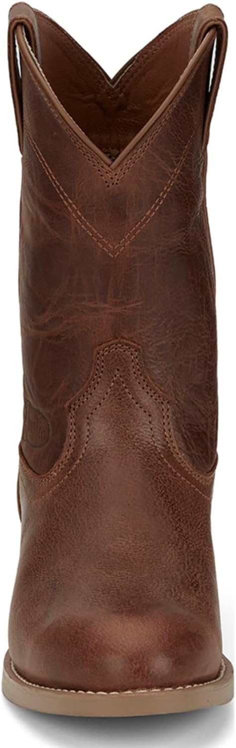 image:imageJustin Kilgore 10 Stampede Roper Mens Boots Premium Leather JFlex Insole Round Toe Oil amp Slip Resistant Rubber OutsoleHickory