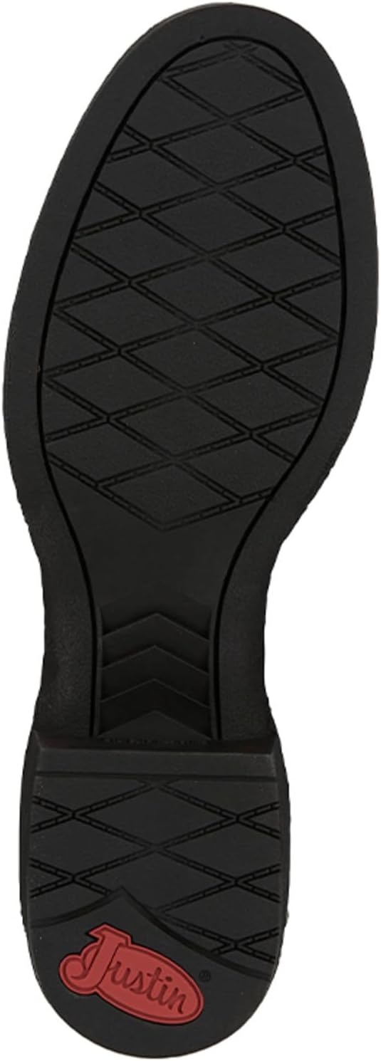 image:imageJustin Kilgore 10 Stampede Roper Mens Boots Premium Leather JFlex Insole Round Toe Oil amp Slip Resistant Rubber OutsoleJet