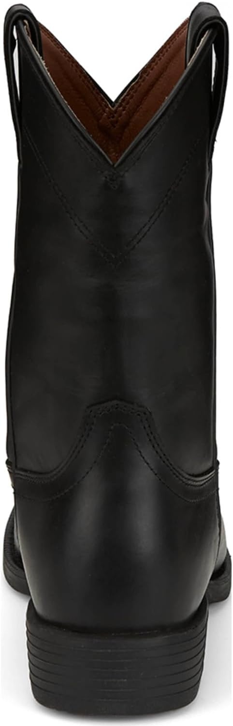 image:imageJustin Kilgore 10 Stampede Roper Mens Boots Premium Leather JFlex Insole Round Toe Oil amp Slip Resistant Rubber OutsoleJet