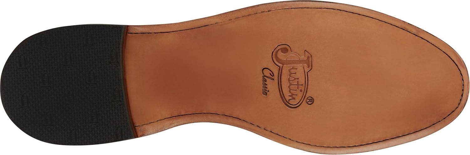 image:imageJustin Stinson 10 Smooth Ostrich Roper Mens Western Boots Premium Exotic Leather Durable Construction Stylish DesignCognac