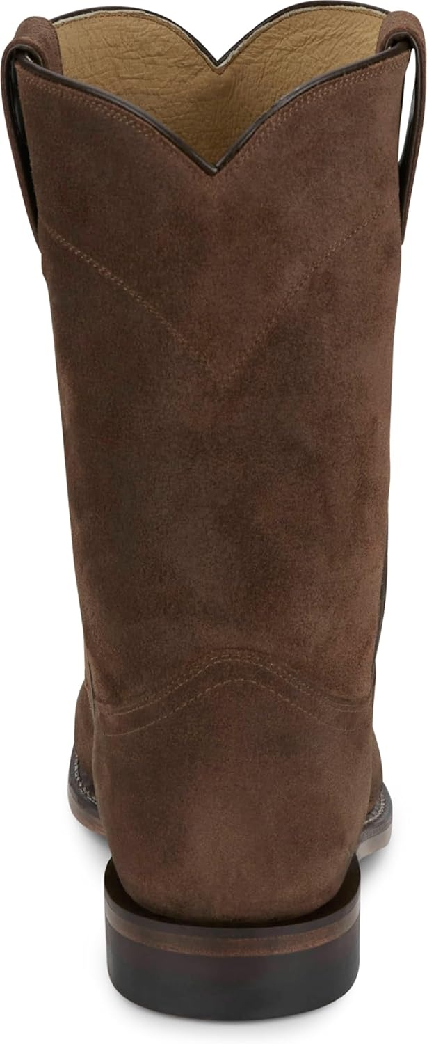 image:imageJustin Wes 10 Suede Roper Mens Western Boots Durable Style Footwear for Everyday Comfort and Classic Ranch LookAlmond