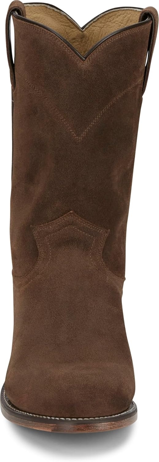 image:imageJustin Wes 10 Suede Roper Mens Western Boots Durable Style Footwear for Everyday Comfort and Classic Ranch LookAlmond