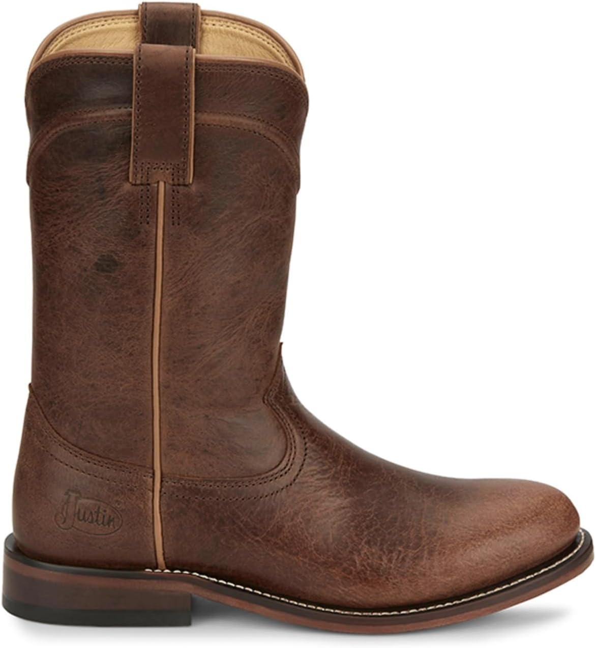 image:imageJustin Womens Holland 10 Roper Western Boot Round ToeBrown