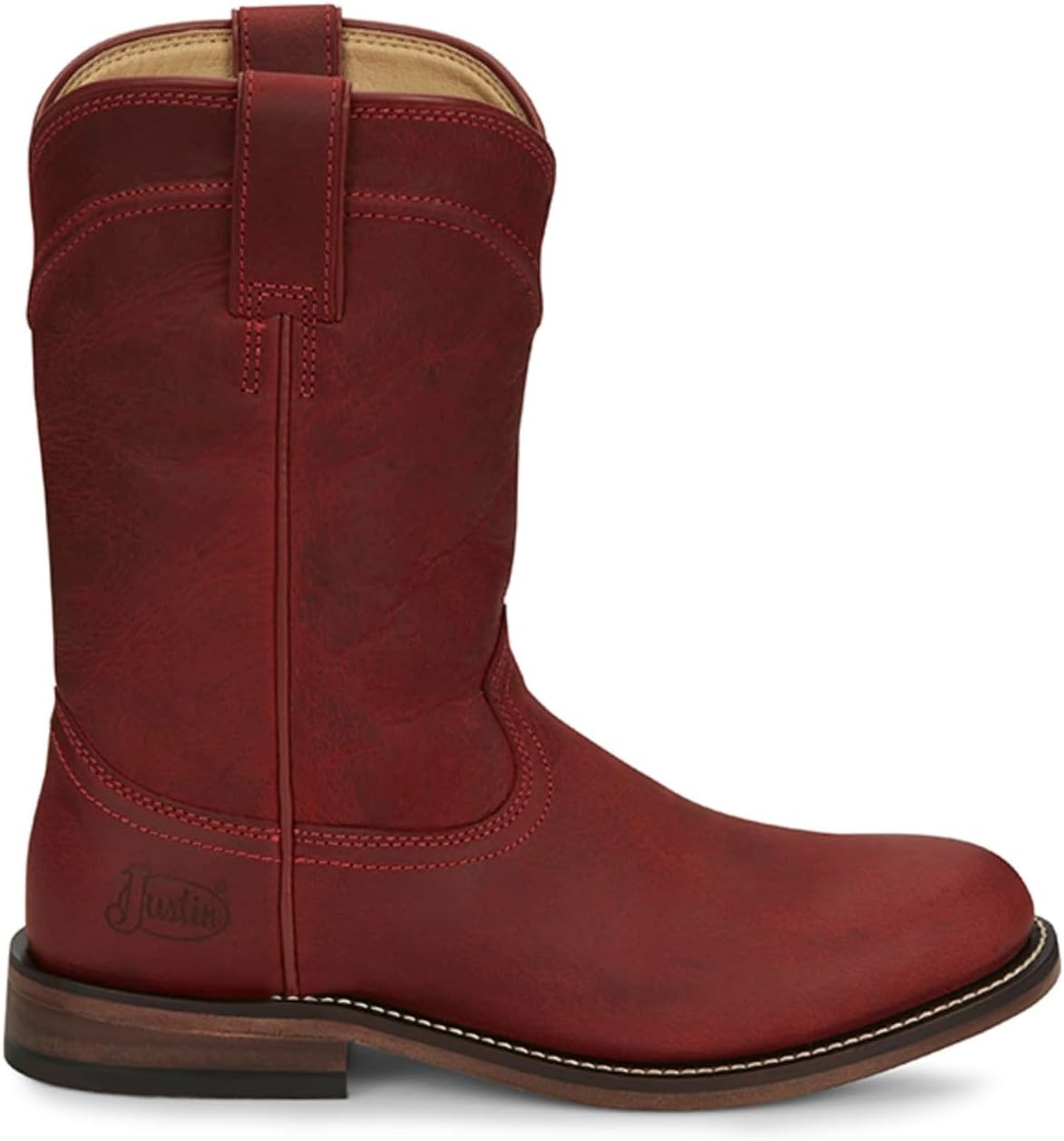 image:imageJustin Womens Holland 10 Roper Western Boot Round ToeRed