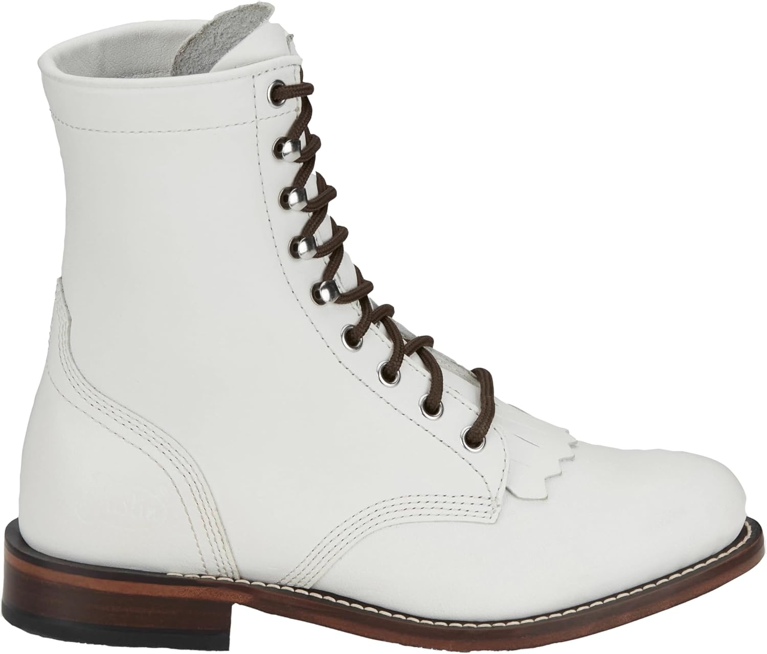 image:imageJustin Womens Mckean 7 LaceUp Roper Western Boot Durable Leather Casual Style Comfortable Footwear Vintage 75 B
