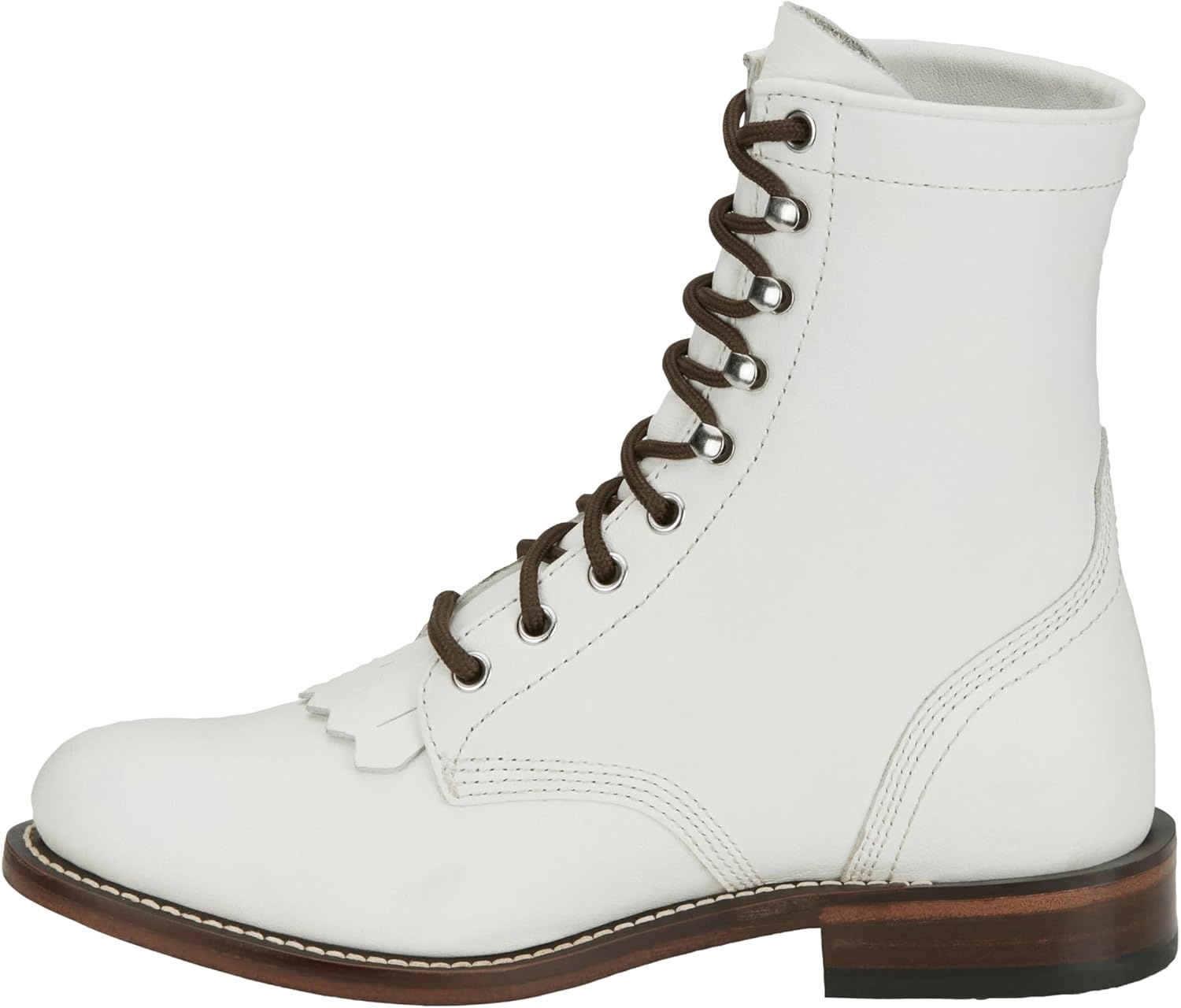image:imageJustin Womens Mckean 7 LaceUp Roper Western Boot Durable Leather Casual Style Comfortable Footwear Vintage 75 B