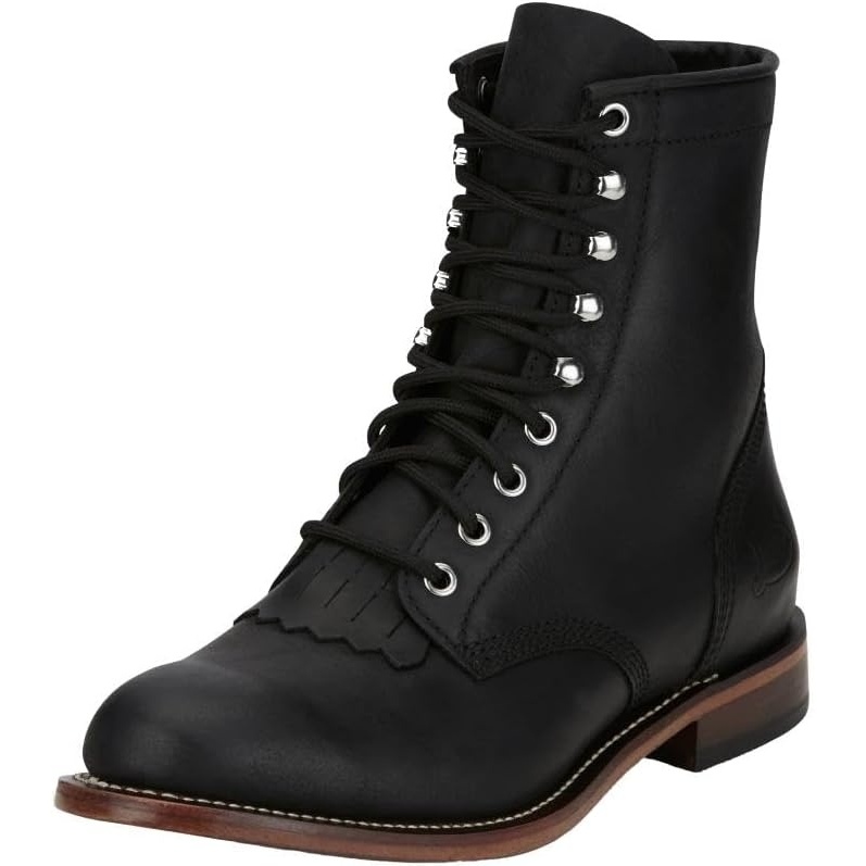 image:imageJustin Boot Company Mens Drennan Water Buffalo 7In Lace Up Roper Boot
