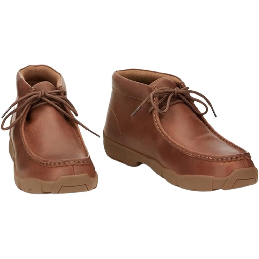 image:imageJustin Cappie 4 Work Shoes for Men Square Toe FullGrain Leather Moc Toe Work Shoe with Oil and SlipResistant Rubber Outsole ASTM RatedSand
