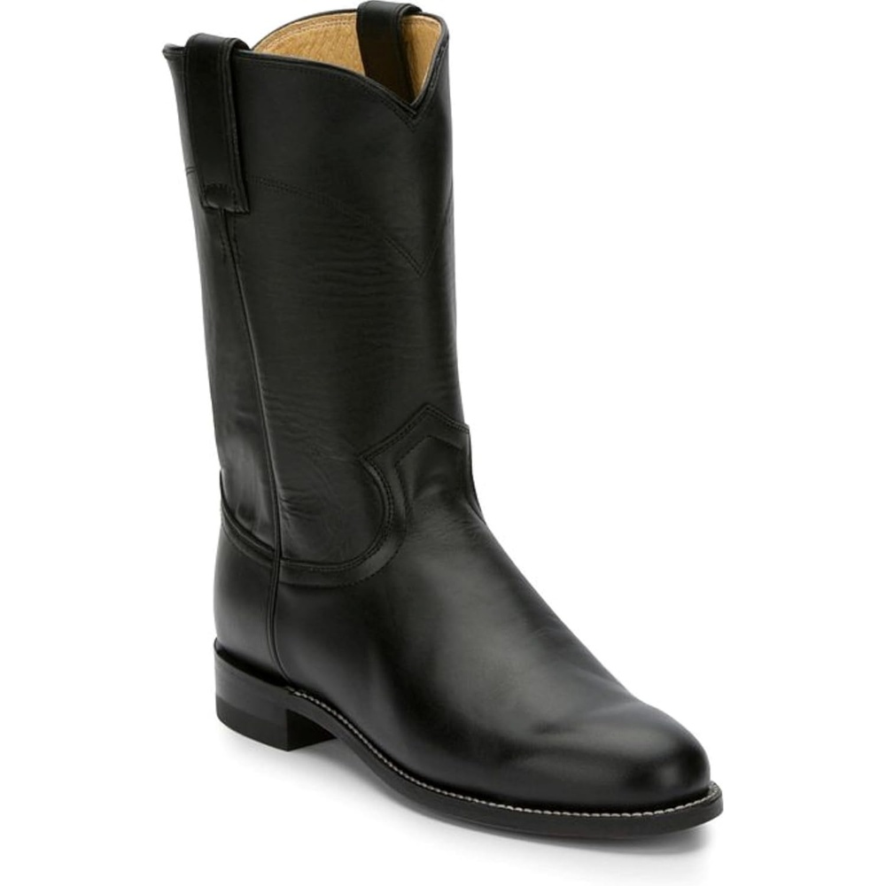 image:imageJustin Cora Leather Roper Boots for Women with Round Toe and JFlex Comfort System InsolesBlack