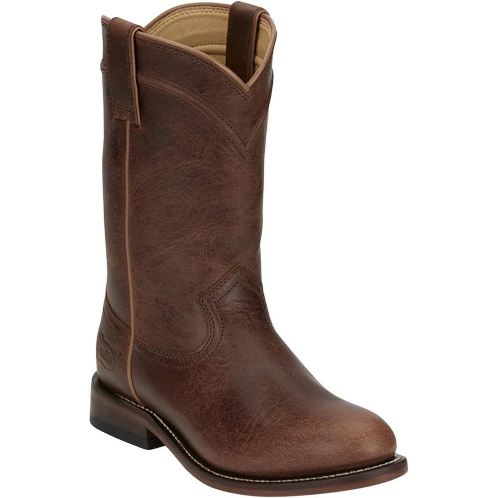 image:imageJustin Womens Holland 10 Roper Western Boot Round ToeBrown