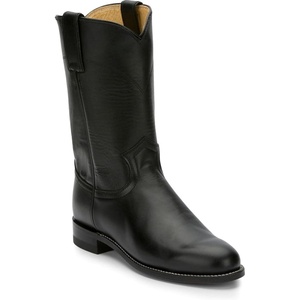 image:imageJustin Cora Leather Roper Boots for Women  with Round Toe and JFlex Comfort System InsolesBlack