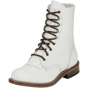 image:imageJustin Womens Mckean 7 LaceUp Roper Western Boot Durable Leather Casual Style Comfortable Footwear Vintage  75 B