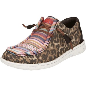 image:imageJustin Womens Hazer Moc Toe Casual ShoeLeopard Print