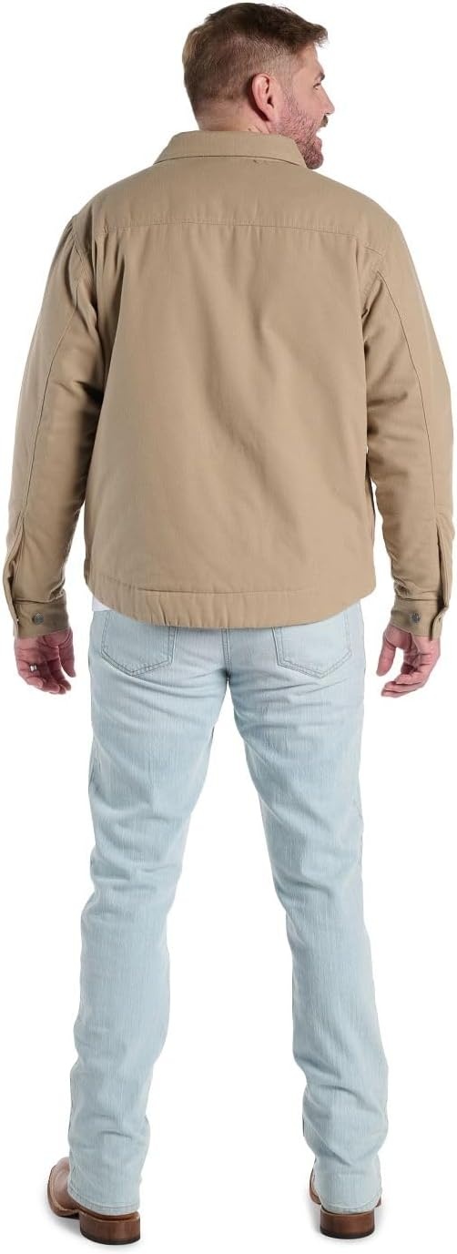 image:imageJustin J1458 Jackson Shacket Stylish Mens Plaided Shirt Casual ButtonDown Warm Flannel LayerCoriander