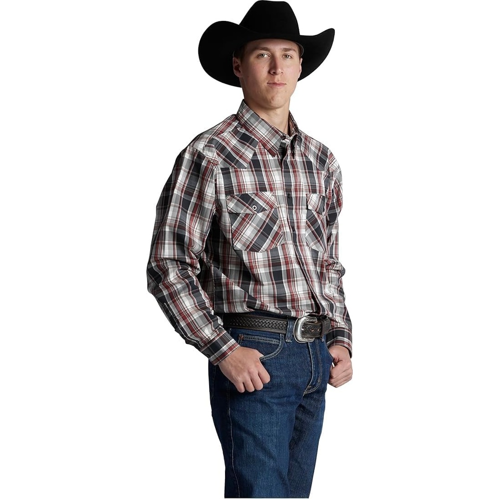 image:imageJustin J1507 Tech Classic Fit Shirt Mens Long Sleeve ButtonDown ShirtComfortableStylish amp Versatile for Any OccasionRusset Brown