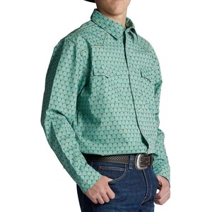 image:imageJustin HJ1508 HJ Sons Two Pocket Shirt  Mens WesternStyle Long Sleeve Snap Closure WrinkleFreeCow Hive